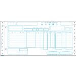 トッパンフォームズチェーンストア統一伝票 仕入 タイプ用1型(伝票No.無) 5P・連帳 11×5インチ C-BP451箱(1000組)