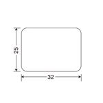 サトー ラベル 標準 7号 プロパー弱粘 25×32 545604536 1箱(20000枚:2000枚×10巻)