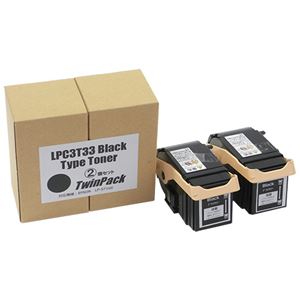 トナーカートリッジ LPC3T33K汎用品 ブラック 1箱(2個)