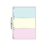ヒサゴ マルチプリンタ帳票 A4 カラー3面(ブルー/クリーム/ピンク) 6穴 BP2013WZ 1箱(2400枚)