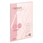 （まとめ）コクヨ クリヤーブック(フレッシェン)固定式 A4タテ 5ポケット ピンク ラ-S10P 1セット(5冊) 【×5セット】