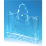 （まとめ）TRUSCO クリアバッグ MW350×H275×D95mm TCRBAG-M 1個 【×10セット】