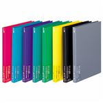 （まとめ）ライオン事務器 PPパームファイル標準Z式 B5タテ 100枚収容 背幅18mm グレー PF-185P 1冊 【×10セット】