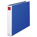 （まとめ）キングジム キングファイルスーパードッチ A3ヨコ 400枚収容 40mmとじ 背幅56mm 青 1504E 1冊 【×3セット】