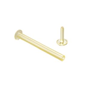 （まとめ）ライオン事務器 水溶性ポリファスナー補充用ヘッド PF-H 1パック(50個) 【×10セット】