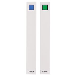 （まとめ）キングジム キングファイルG972N用背見出し紙 A4タテ とじ厚20mm 青 セ972N 1パック(20枚) 【×20セット】