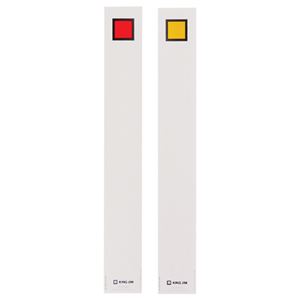 （まとめ）キングジム キングファイルG972N用背見出し紙 A4タテ とじ厚20mm 赤 セ972N 1パック(20枚) 【×20セット】