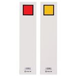 （まとめ）キングジム キングファイルG975N用背見出し紙 A4タテ とじ厚50mm 赤 セ975N 1パック(20枚) 【×20セット】