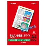 （まとめ）キヤノン 普通紙・ホワイトSW-101A4 A4 6614A001 1冊(250枚) 【×10セット】