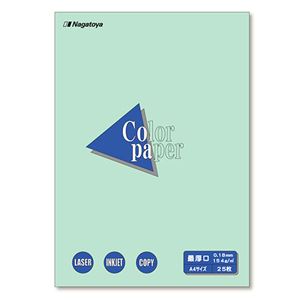 （まとめ）長門屋商店 Color Paper A4最厚口 浅黄 ナ-3511 1冊(25枚) 【×20セット】