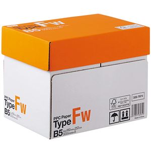 （まとめ）TANOSEE PPC PaperType FW B5 1箱(2500枚:500枚×5冊) 【×3セット】