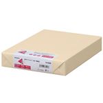 （まとめ）長門屋商店 Color Paper A4中厚口 アイボリー ナ-3265 1冊(500枚) 【×3セット】