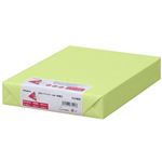 （まとめ）長門屋商店 Color Paper A4中厚口 うぐいす ナ-3258 1冊(500枚) 【×3セット】