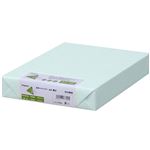 （まとめ）長門屋商店 Color Paper A4厚口 水 ナ-3360 1冊(500枚) 【×3セット】