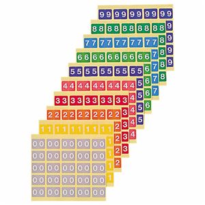 （まとめ）ライオン事務器 カラーナンバーラベルM数字2 KM-2-2 1パック(250片:25片×10シート) 【×5セット】