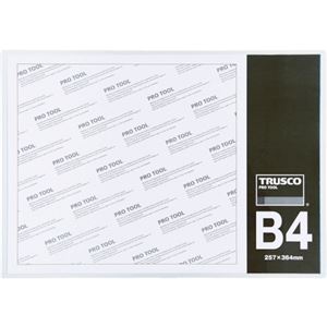 （まとめ）TRUSCO 厚口カードケース B4THCCH-B4 1枚 【×20セット】