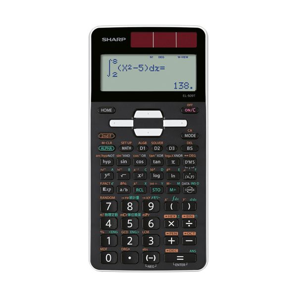 （まとめ）シャープ 関数電卓 ピタゴラススタンダードモデル 10桁 ハードケース付 EL-509T-WX 1台(×3セット) b04