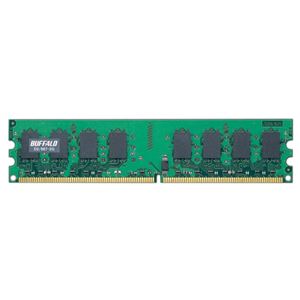 バッファロー PC2-5300 DDR2667MHz 240Pin SDRAM DIMM 2GB D2/667-2G 1枚