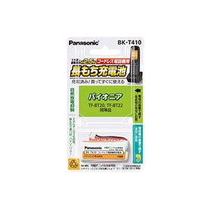 （まとめ）パナソニック コードレス電話機用充電池BK-T410 1個【×3セット】