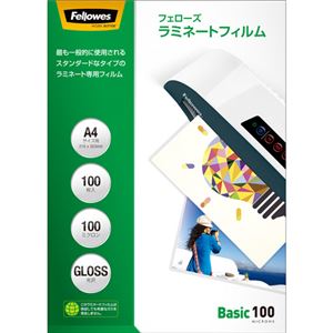 （まとめ）フェローズ ラミネートフィルム A4100μ 5847701 1パック(100枚)【×3セット】