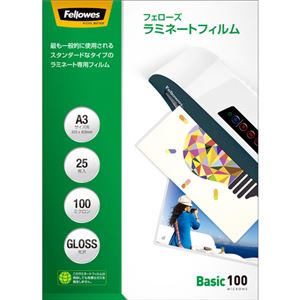 （まとめ）フェローズ ラミネートフィルム A3100μ 5848801 1パック(25枚)【×3セット】