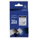 （まとめ）ブラザー ピータッチ TZeテープラミネートテープ 18mm 透明/白文字 TZE-145 1個【×3セット】