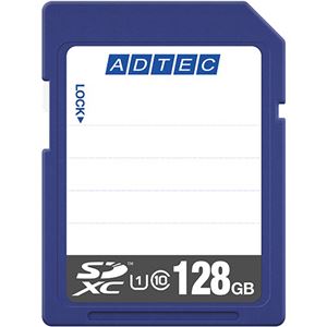 アドテック SDXCメモリカード128GB UHS-I Class10 インデックスタイプ AD-SDTX128G/U1R 1枚