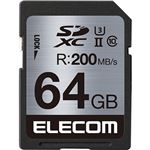 エレコムUHS-II/U3対応SDXCメモリカード 64GB MF-FS064GU23R 1枚