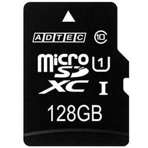 アドテック microSDXC UHS1128GB SD変換アダプター付き AD-MRXAM128G/U1 1枚