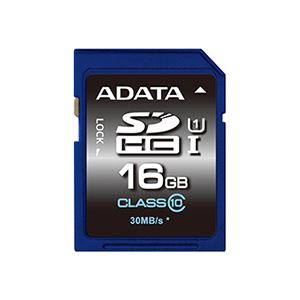 （まとめ）エーデータ SDHCカードUHS-I対応 超高速タイプ 16GB class10 ASDH16GUICL10-R 1枚【×3セット】