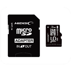 （まとめ）ハイディスク microSDHCカード16GB class10 UHS-I対応 SD変換アダプター付き HDMCSDH16GCL10UIJP3 1枚【×3セット】