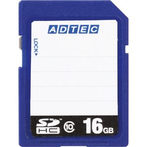 （まとめ）アドテック SDHCメモリカード16GB Class10 インデックスタイプ AD-SDTH16G/10R 1枚【×3セット】