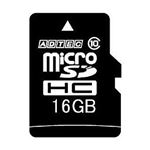 （まとめ）アドテック microSDHC 16GBClass10 SD変換アダプター付 AD-MRHAM16G/10R 1枚【×3セット】