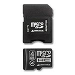 （まとめ）グリーンハウス microSDHCカード4GB Class4 防水仕様 SDHC変換アダプタ付 GH-SDMRHC4G4 1枚【×3セット】