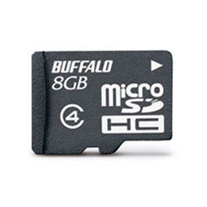 （まとめ）バッファロー microSDHCカード8GB Class4 防水仕様 RMSD-BS8GB 1枚【×3セット】