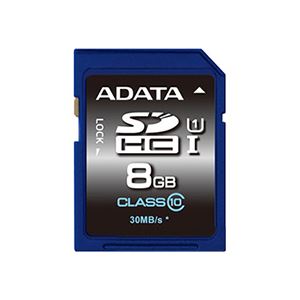 （まとめ）エーデータ SDHCカードUHS-I対応 超高速タイプ 8GB class10 ASDH8GUICL10-R 1枚【×3セット】