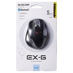 （まとめ）エレコム EX-G BluetoothBlueLEDマウス Sサイズ ブラック M-XGS10BBBK 1個【×2セット】