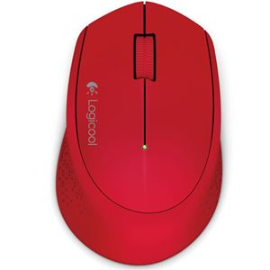 （まとめ）ロジクール ワイヤレスマウス m280レッド M280RD 1個【×3セット】