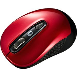 （まとめ）サンワサプライ Bluetooth3.0ブルーLEDマウス レッド MA-BTBL29R 1個【×3セット】