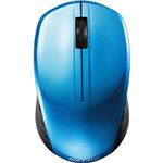 （まとめ）バッファロー 無線 BlueLED3ボタン スタンダードマウス ブルー BSMBW107BL 1個【×3セット】