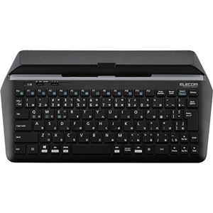 エレコム スタンド付キーボードBluetooth+USB有線 ブラック TK-DCP02BK 1台