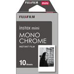 （まとめ）富士フイルム チェキ用フィルムinstax mini モノクローム 1パック(10枚)【×5セット】