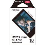 （まとめ）富士フイルム チェキ用フィルムinstax mini ブラック 1パック(10枚)【×5セット】