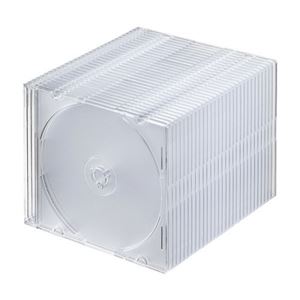 （まとめ）サンワサプライBlu-ray・DVD・CDケース(スリムタイプ) クリア FCD-PU30CL 1パック(30枚)【×3セット】