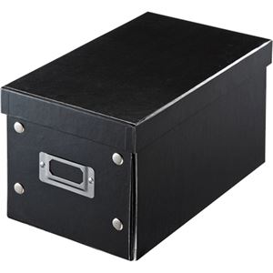 （まとめ）サンワサプライ 組み立て式収納BOXW165×D275×H150mm ブラック FCD-MT3BK 1個【×5セット】