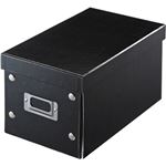 （まとめ）サンワサプライ 組み立て式収納BOXW165×D275×H150mm ブラック FCD-MT3BK 1個【×5セット】