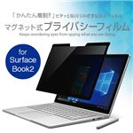 ユニーク WinGuardマグネット式プライバシーフィルム For SurfaceBook2 13.5インチ用 WIGSB213PF1枚