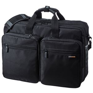 サンワサプライ3WAYビジネスバッグ(出張用・大型) 15.6インチワイド対応 ブラック BAG-3WAY22BK 1個