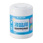 （まとめ）エレコム液晶用ウェットクリーニングティッシュ ボトルタイプ WC-DP50N3 1個(50枚)【×10セット】