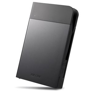 バッファロー MiniStationICカード対応MILスペック耐衝撃ポータブルHDD 2TB ブラック HD-PZN2.0U3-B 1台